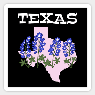 Texas Bluebonnets State Wildflower Sticker